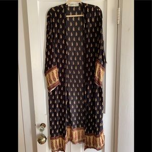 Zara medium open kimono robe jacket boho